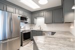 Beautiful Granite, Tile Backsplash & Stainless Steel Appliances